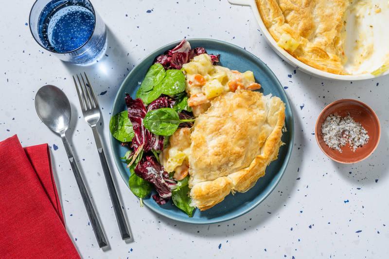 Tourte gourmande aux crevettes