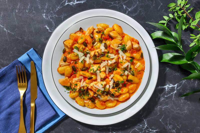 Festin de Papa : Gnocchi & poulet à l'italienne