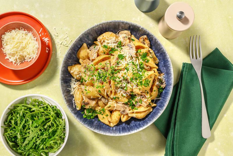 Fusilli complètes à la forestière