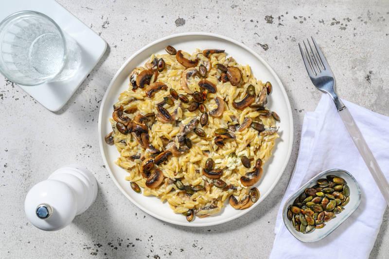 Orzotto easy aux champignons de Paris