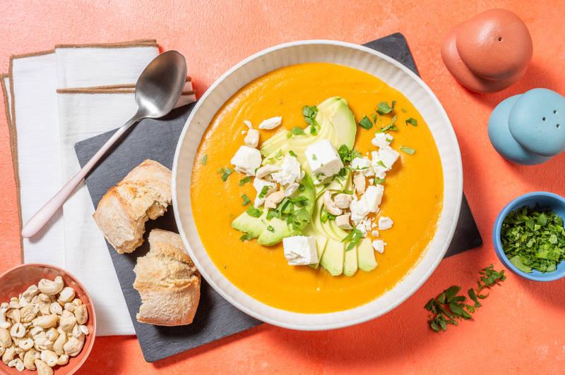 Soupe sud-américaine, feta AOP & avocat frais