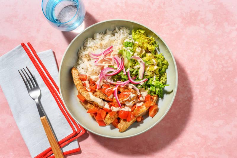 Taco bowl : porc tex-mex & riz précuit