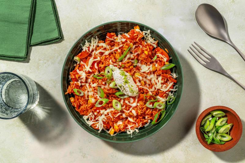One pot Tex-Mex : chorizo, riz & cheddar