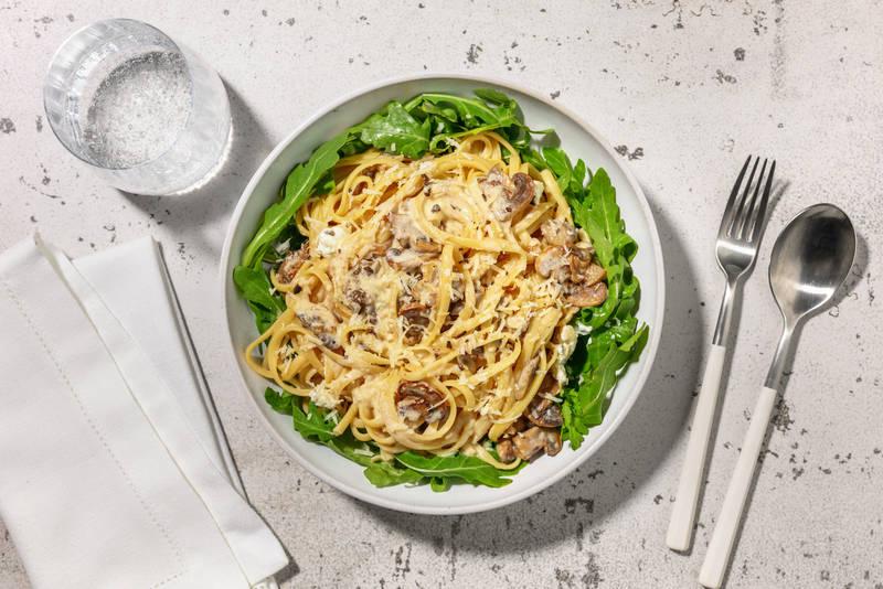 Fusilli complets forestières & fromage à la truffe