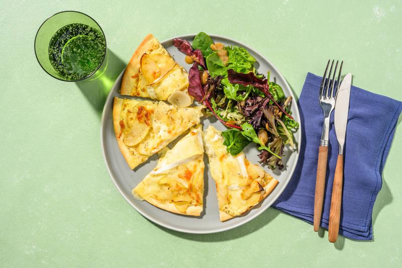 Tarte fine camembert & pommes caramélisées