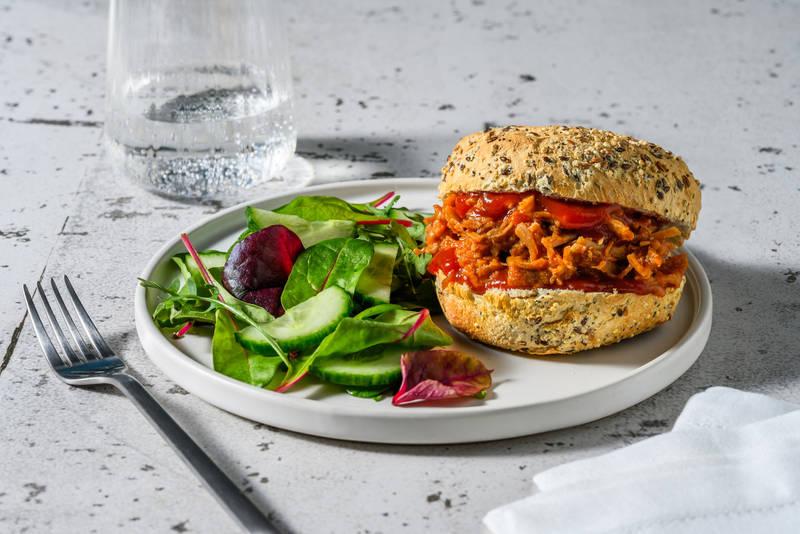 Bun au porc effiloché façon BBQ