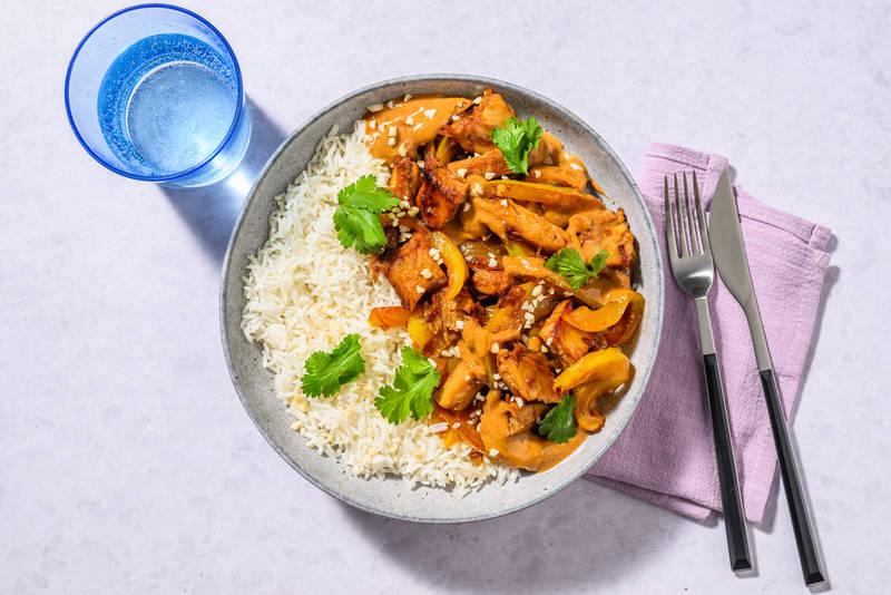 Le Végé : émincés veggie sauce satay