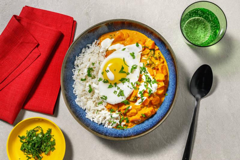 Sunny Curry à la patate douce & épinards