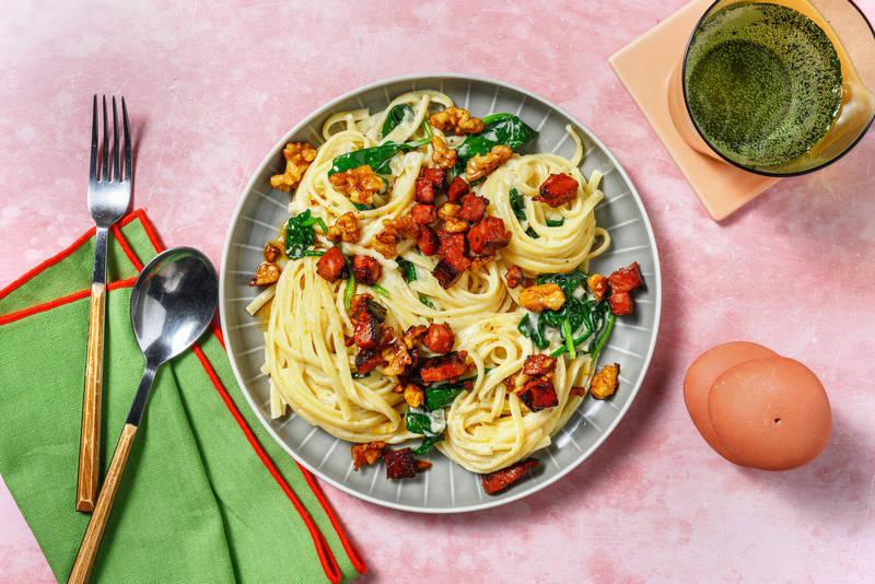 Fusilli complètes chorizo & crème à l'espagnole