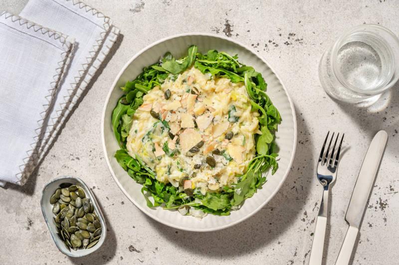 One pot : orzotto, Grana Padano AOP & épinards