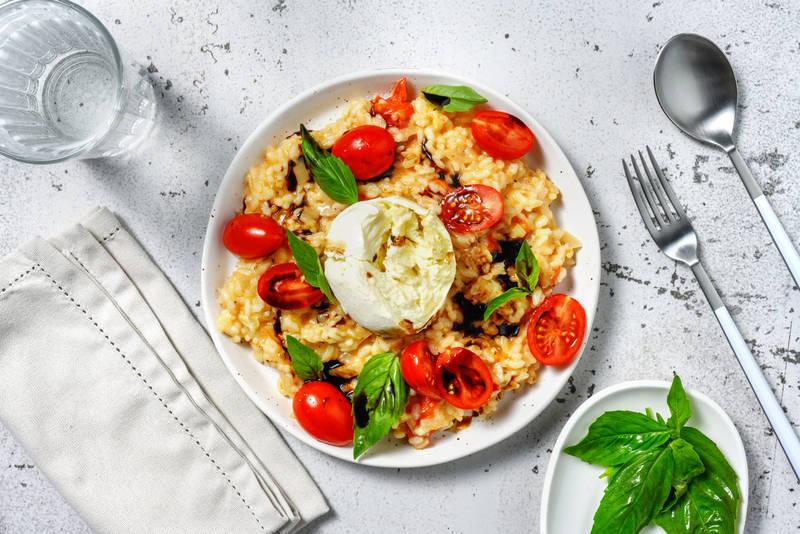Risotto aux couleurs de l'Italie & parmesan AOP