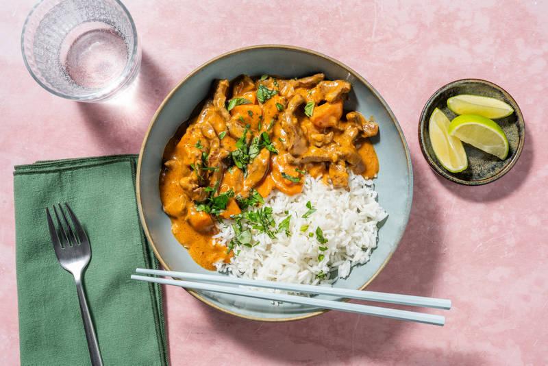 Curry rouge de bœuf à la thaï