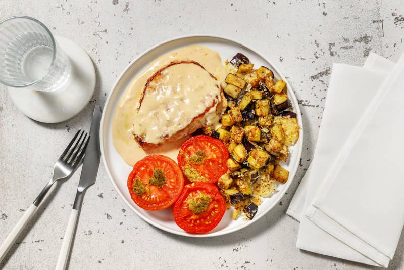 Bœuf à la crème & aubergines gratinées