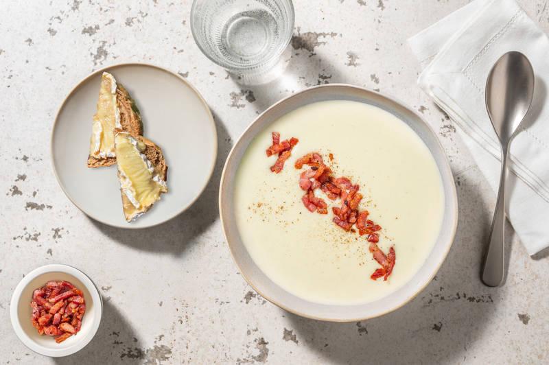 Velouté de panais & lardons grillés