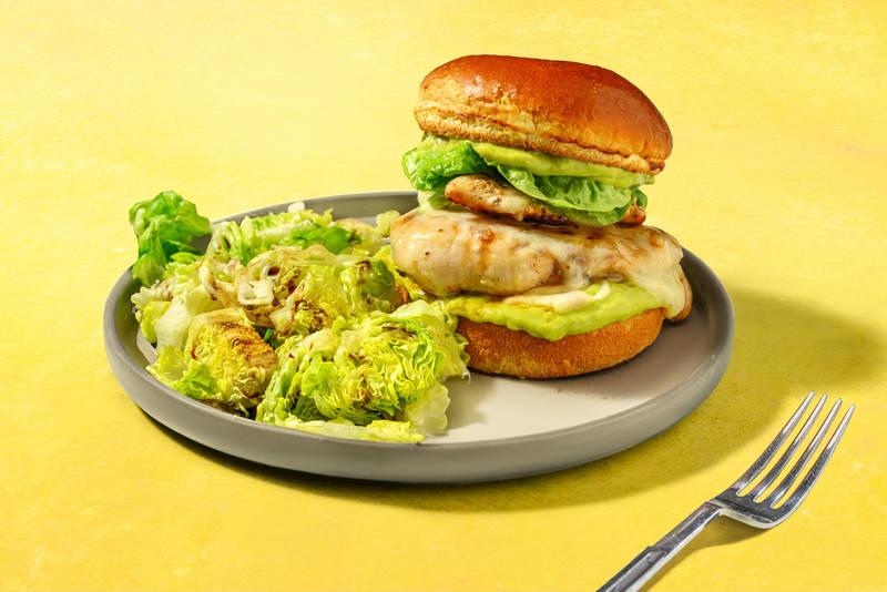 Flash Burger poulet Label Rouge & guacamole