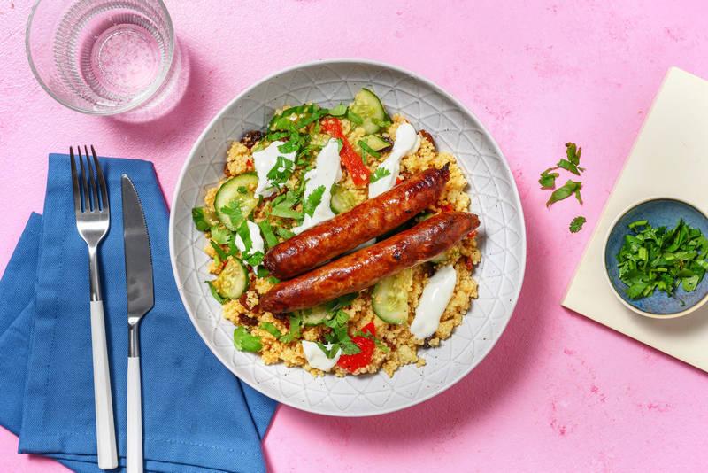 Merguez & semoule easy aux légumes