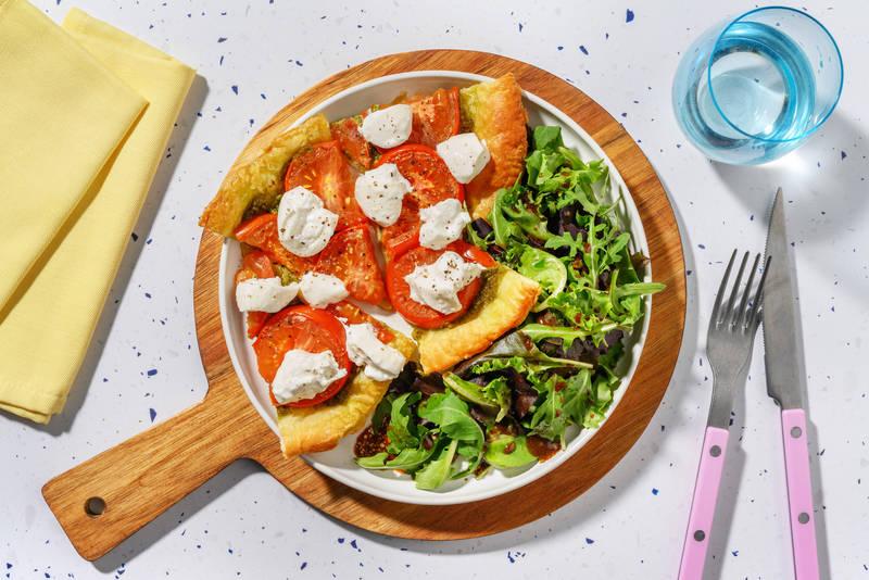 La tarte des beaux jours : tomates & burrata