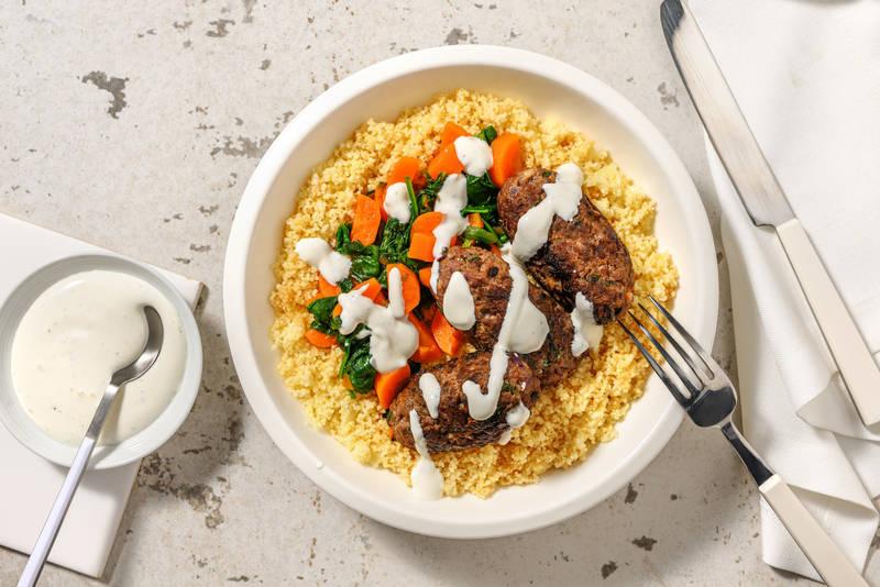 Keftas de bœuf & sauce yaourt