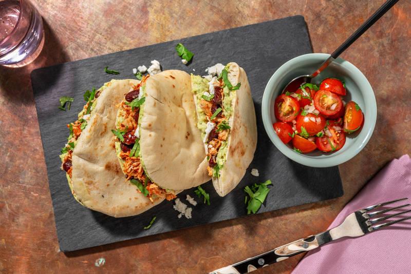 Pitas caliente ! Poulet, avocat & coriandre
