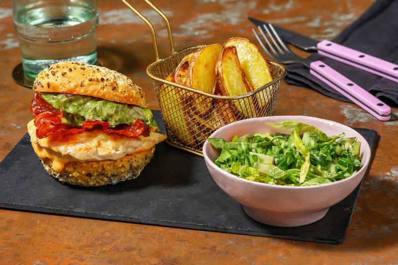 Le Country Burger poulet-bacon & cheddar