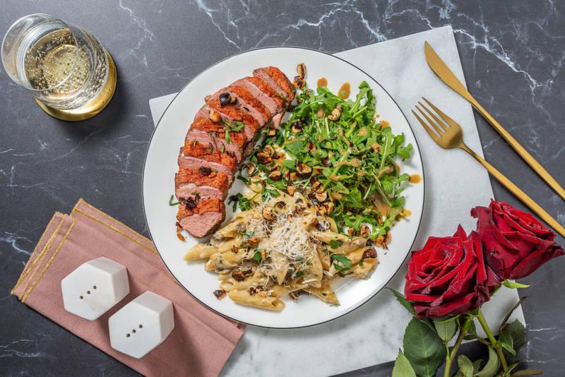 Rencontre gourmande : filet de canard & penne