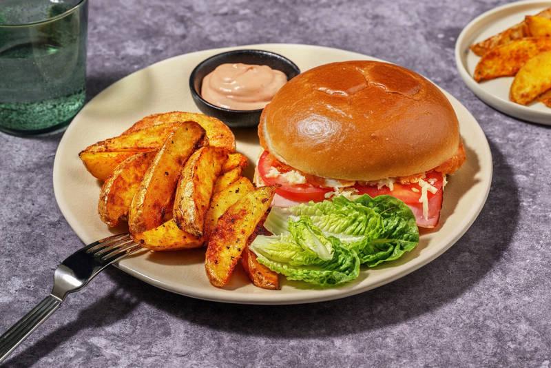 Croq'Burger jambon, fromage & tomate