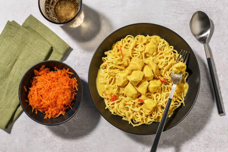Wok au poulet coco épicé façon bicol