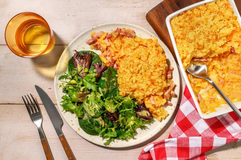 Crumble de patate douce à l'Ossau-Iraty AOP