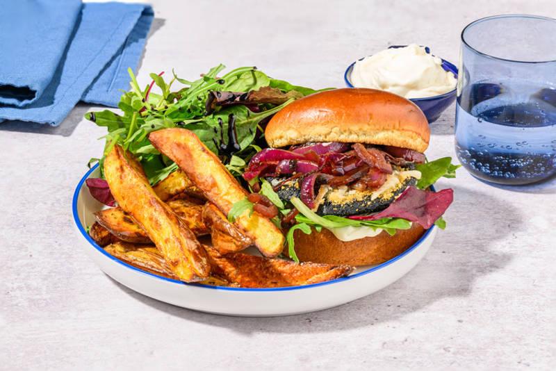 Burger de champi glacé au balsamique