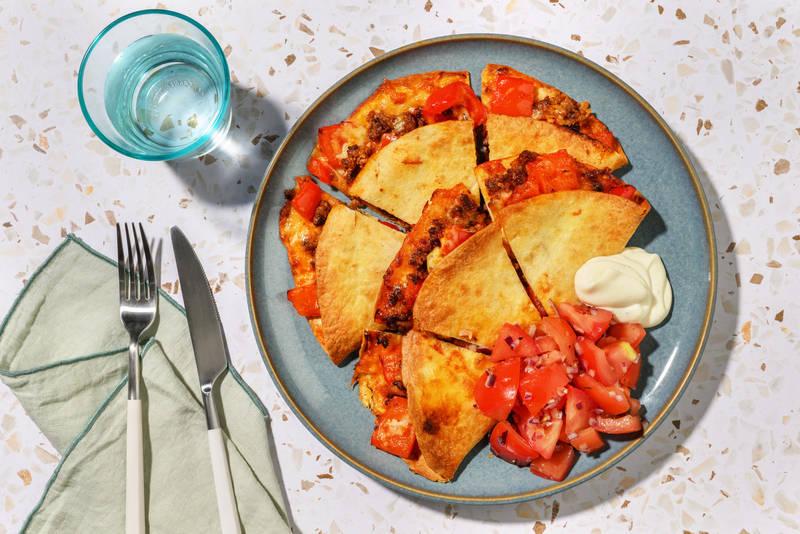 Le Végé : quesadillas & soleil en salsa