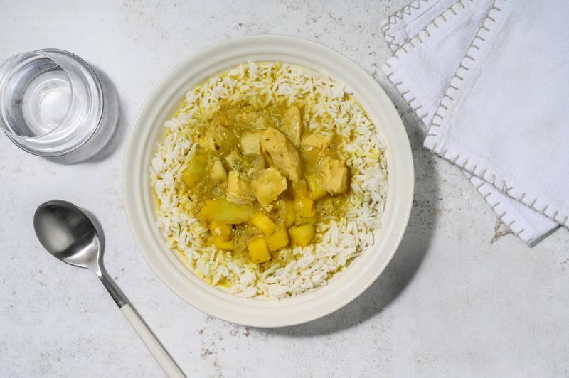 Golden poulet au curry & mangue