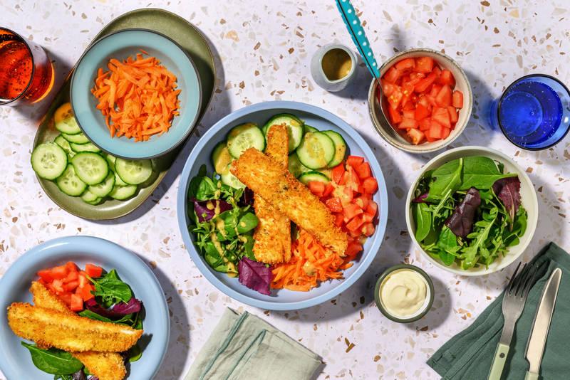 Bowl poulet pané à la provençale & crudités