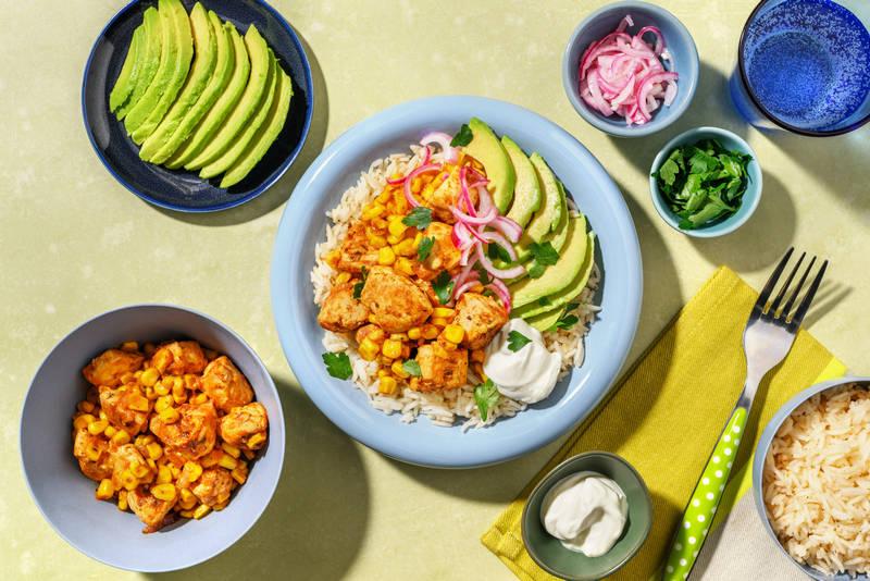 Burrito bowl tex-mex au poulet Label Rouge