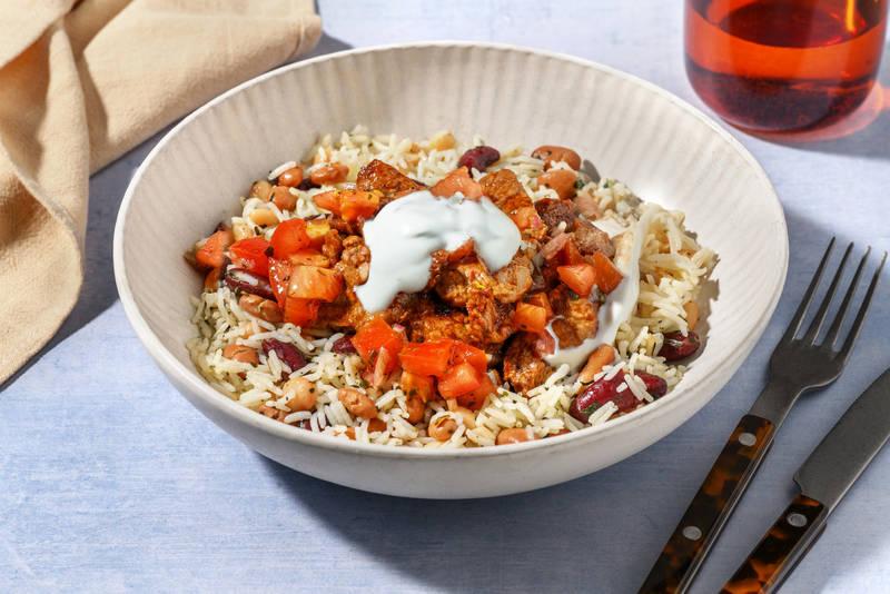 Chipotle Bowl : bœuf mariné & salsa de tomates