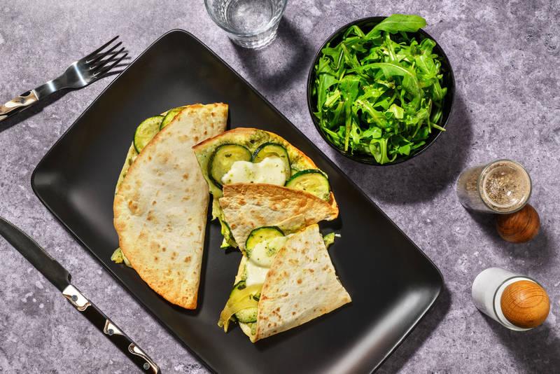 Piadine des Tifosi au pesto & chèvre frais