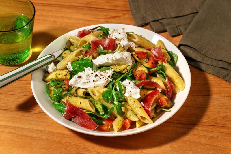 Pasta Salad : penne, coppa & burrata
