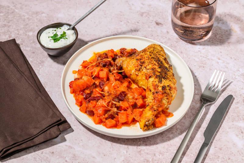 Poulet rôti & cheddar façon Tex-Mex