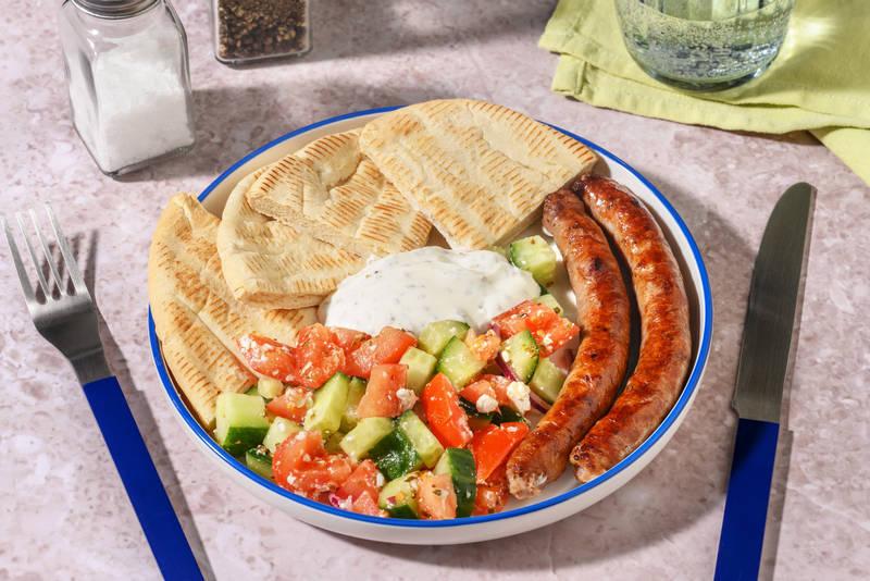 La Grecque : chipos, pita & labneh express