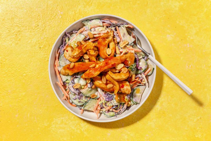 Salade 15 min : poulet Label Rouge laqué au soja