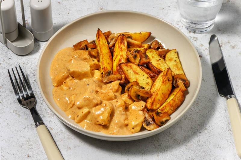 Poulet doré sauce chipotle & potatoes