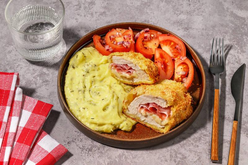 Cordon bleu au poulet Label Rouge & purée