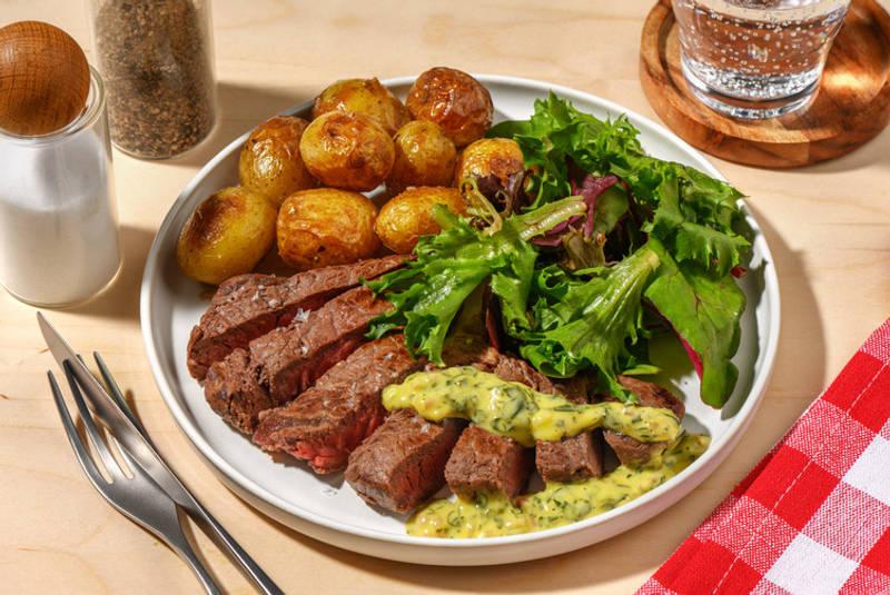 Pavé de bœuf & sauce secrète comme au Béarn