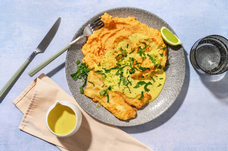 Filet de poisson sauce curry façon bistrot