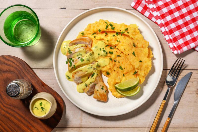 Poulet & sauce curry-citron comme au comptoir