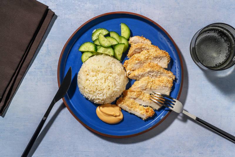 Poulet sauté au sésame & sauce mayo-soja