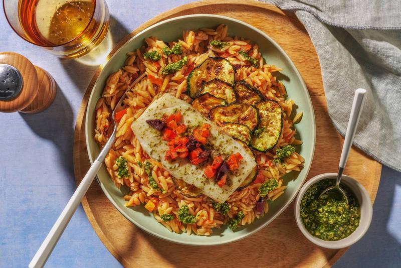 Lieu en papillote aux saveurs méditeranéennes
