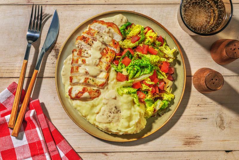 Dinde & sauce avoine au pecorino du chef