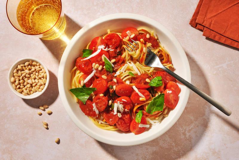 Spaghetti complets al pomodoro & basilico