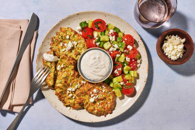 Mücver : galettes de courgettes & fromage