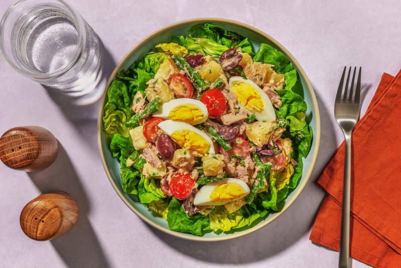 La presque Niçoise : thon, tomates & olives